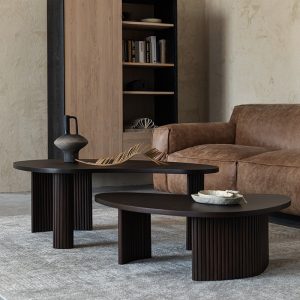 Boomerang 桃花心木咖啡桌