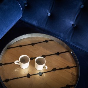 星沉夜幕波光玻璃托盤