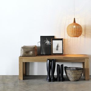 Straight 橡木長凳