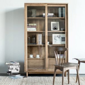 Wave 玻璃拉門書櫃／展示櫃