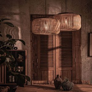 Bucket 藤編吊燈燈罩-原色(電線另配)