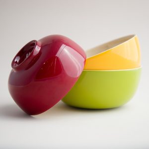 天然手工竹製飯碗(XS) - 有底腳