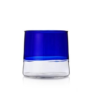 LIGHT多彩酒杯-寶藍色/透明