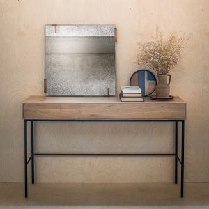 Whitebird 兩抽橡木書桌