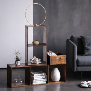 Home Solutions 金屬鉚邊置物木箱