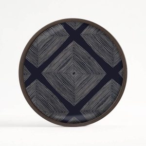 Ink Linear 玻璃圓托盤