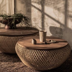 Wave 手工編織藤茶几