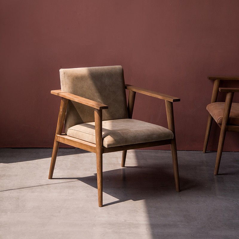 Vintage 斯堪地經典植鞣皮革休閒椅