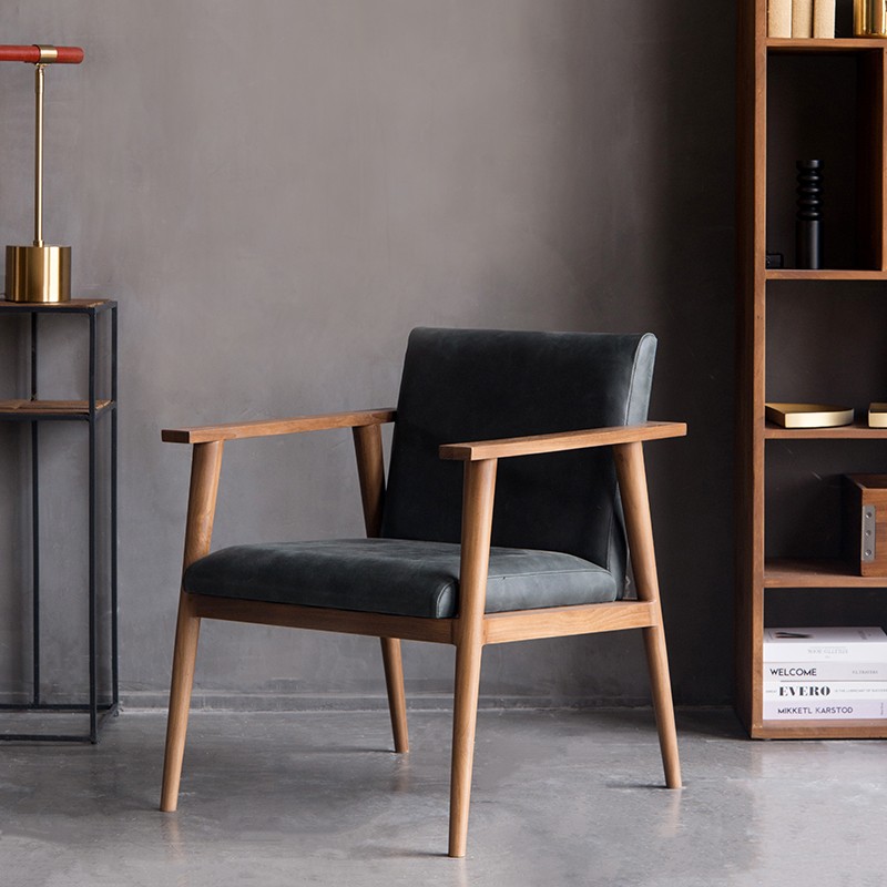 Vintage 斯堪地經典植鞣皮革休閒椅