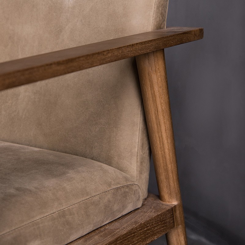 Vintage 斯堪地經典植鞣皮革休閒椅