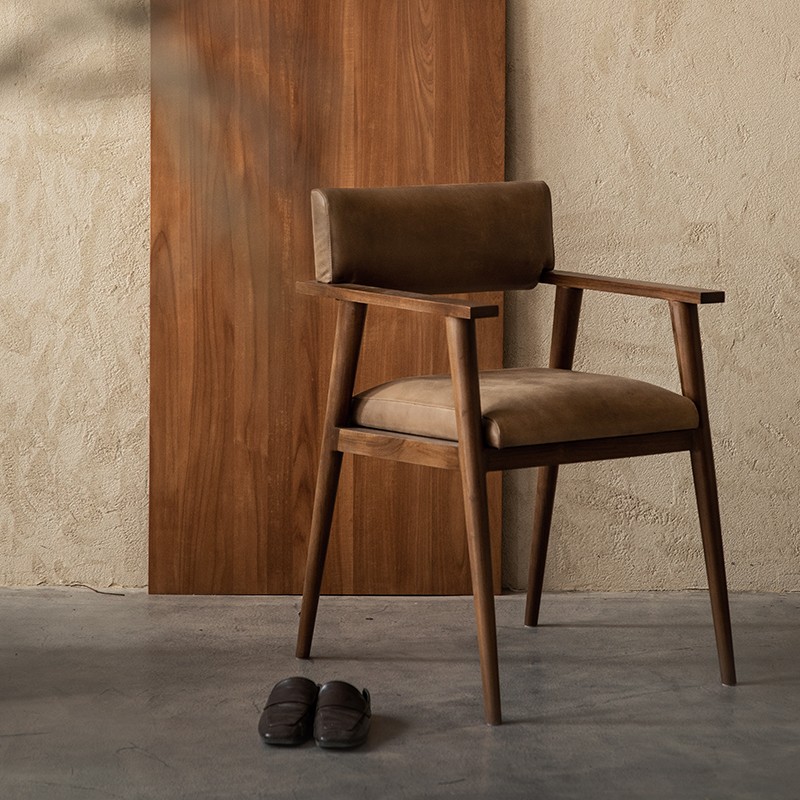 Vintage 斯堪地經典植鞣皮革扶手椅