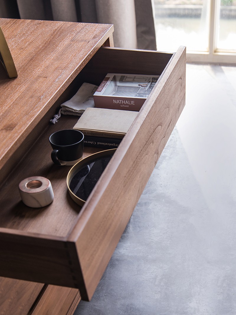 Solid 三抽收納邊櫃