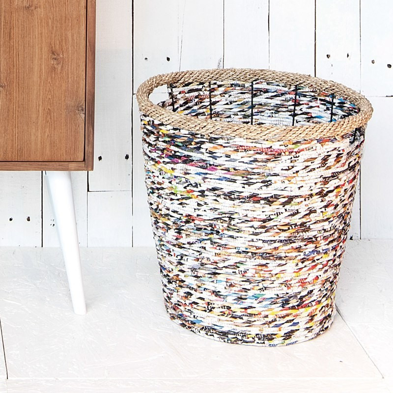 Home Solutions 雜誌編織收納籃