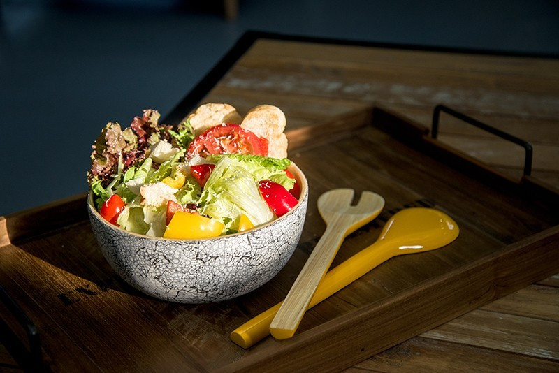 天然手工竹製沙拉叉勺組