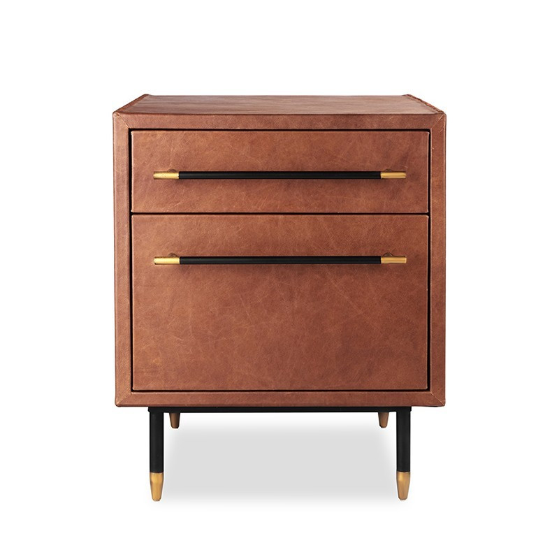 Trunk 一卡皮箱皮革床頭櫃