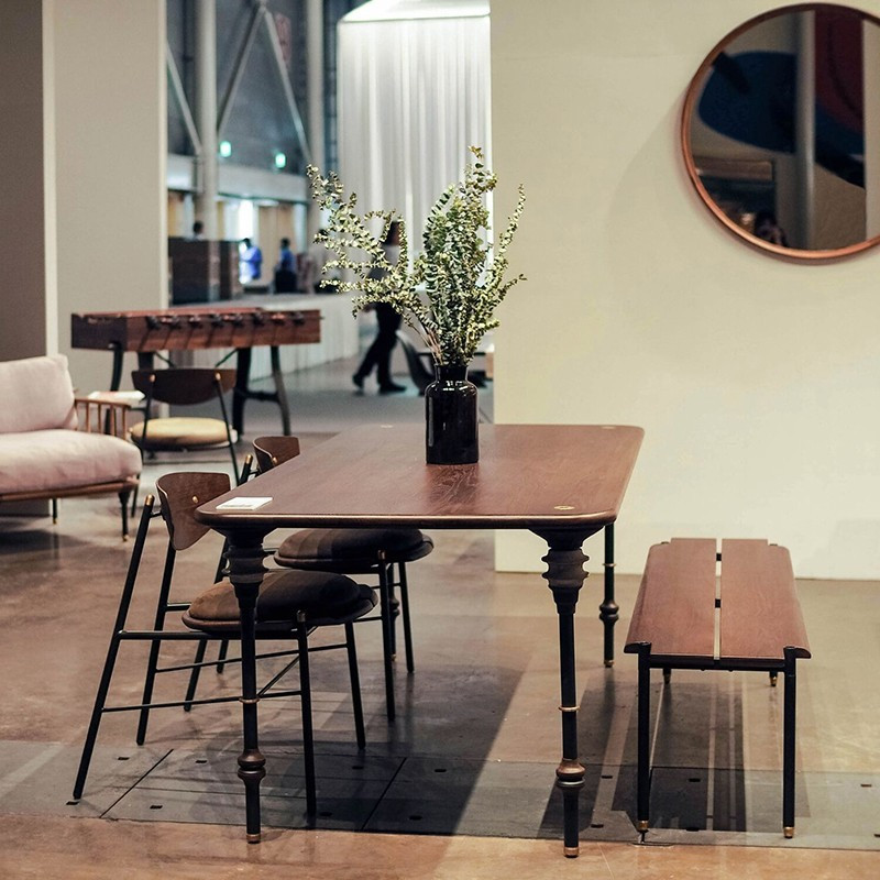 Stacking 栗黑橡木長凳/層架