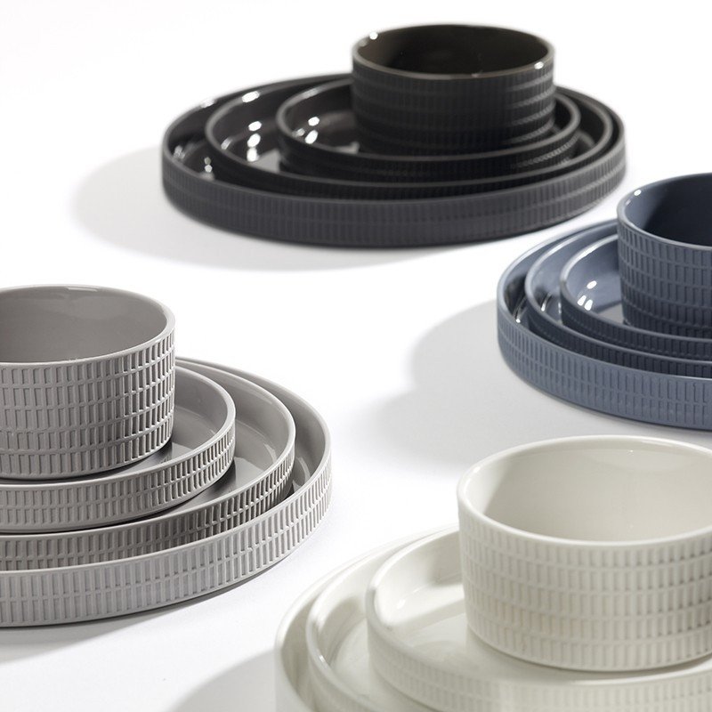 Sigillata Signature 餐盤 - 灰黑