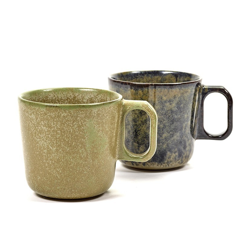 Surface 釉陶馬克杯 - 潑墨色