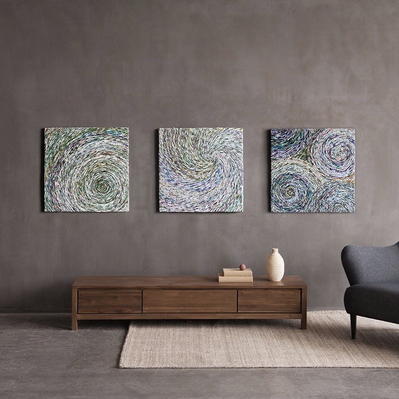 Home Solutions 雜誌編織掛飾 - 多螺旋編織