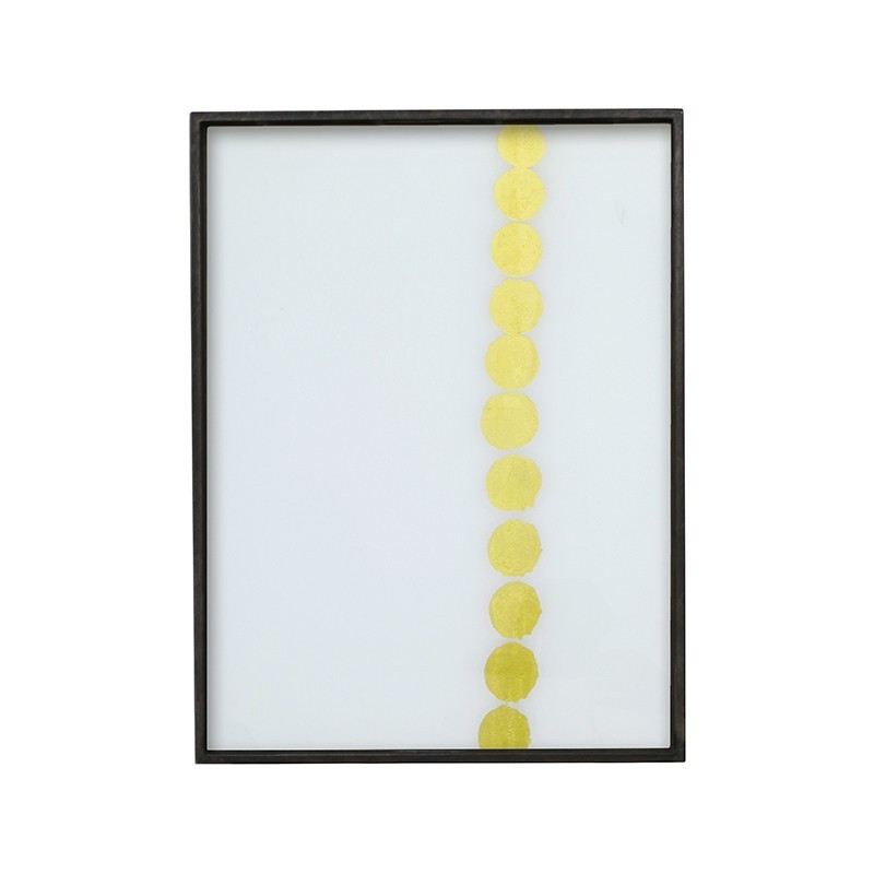 光起黎明波點玻璃方托盤