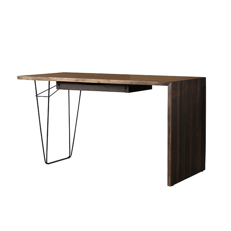 Flo 焦燻橡木一抽書桌
