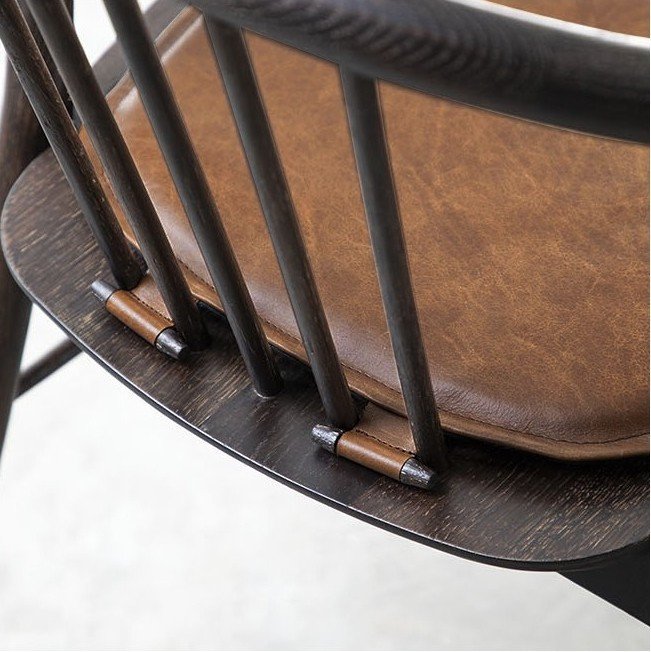 Saba 橡木座椅 (黑檀色/焦燻)