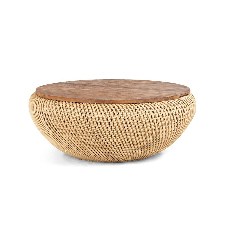 Wave 手工編織藤茶几