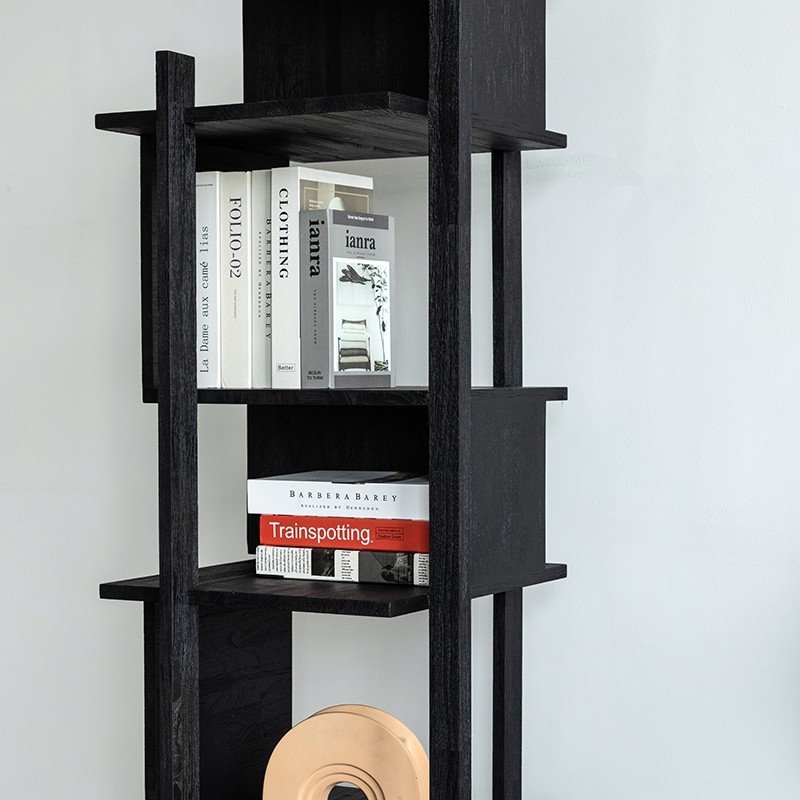 Abstract 黑色柚木層架