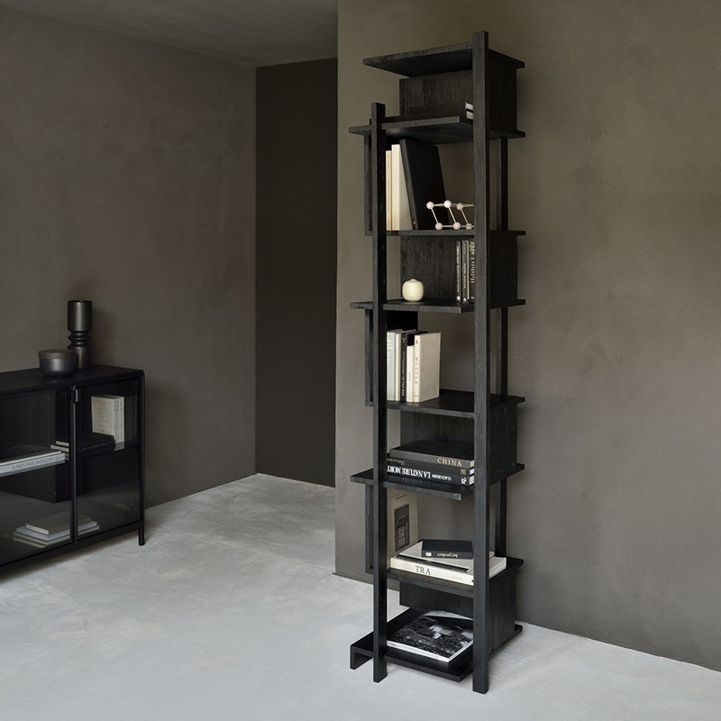 Abstract 黑色柚木層架